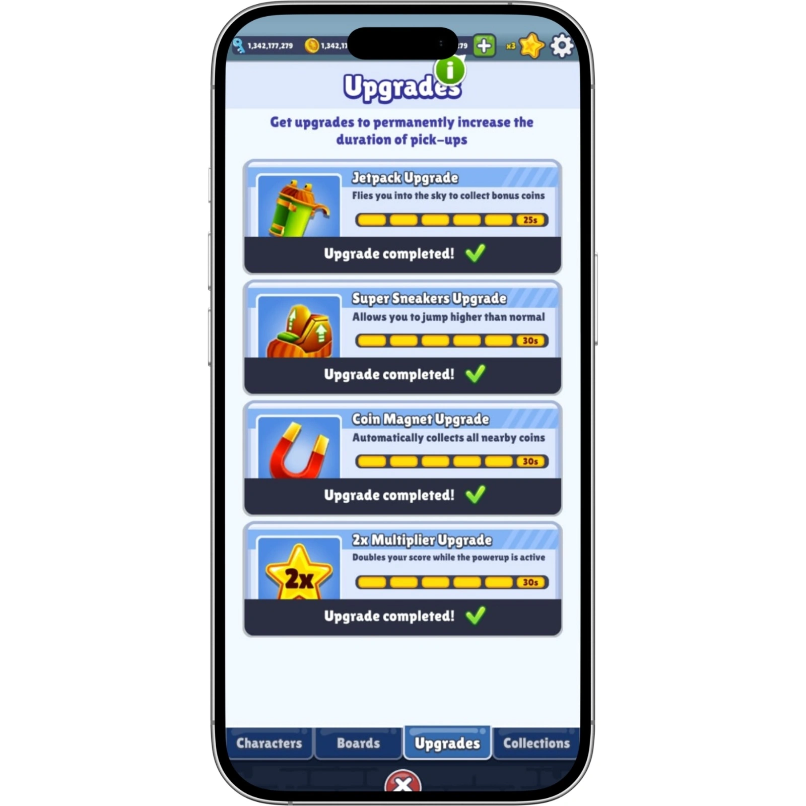 Subway surfers mod apk 3 Upgrades unlocked